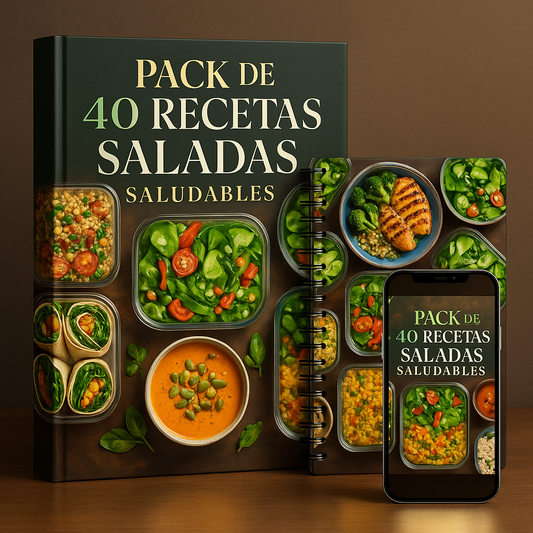 🥗 Pack de 40 Recetas Saladas Saludables